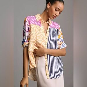 Anthropologie Multicolor Button Down Shirt